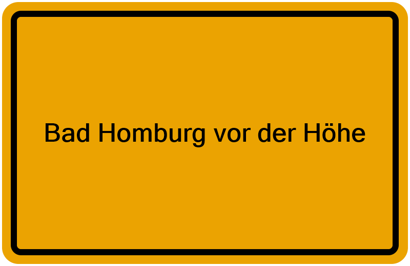 Handelsregister Bad Homburg vor der Höhe